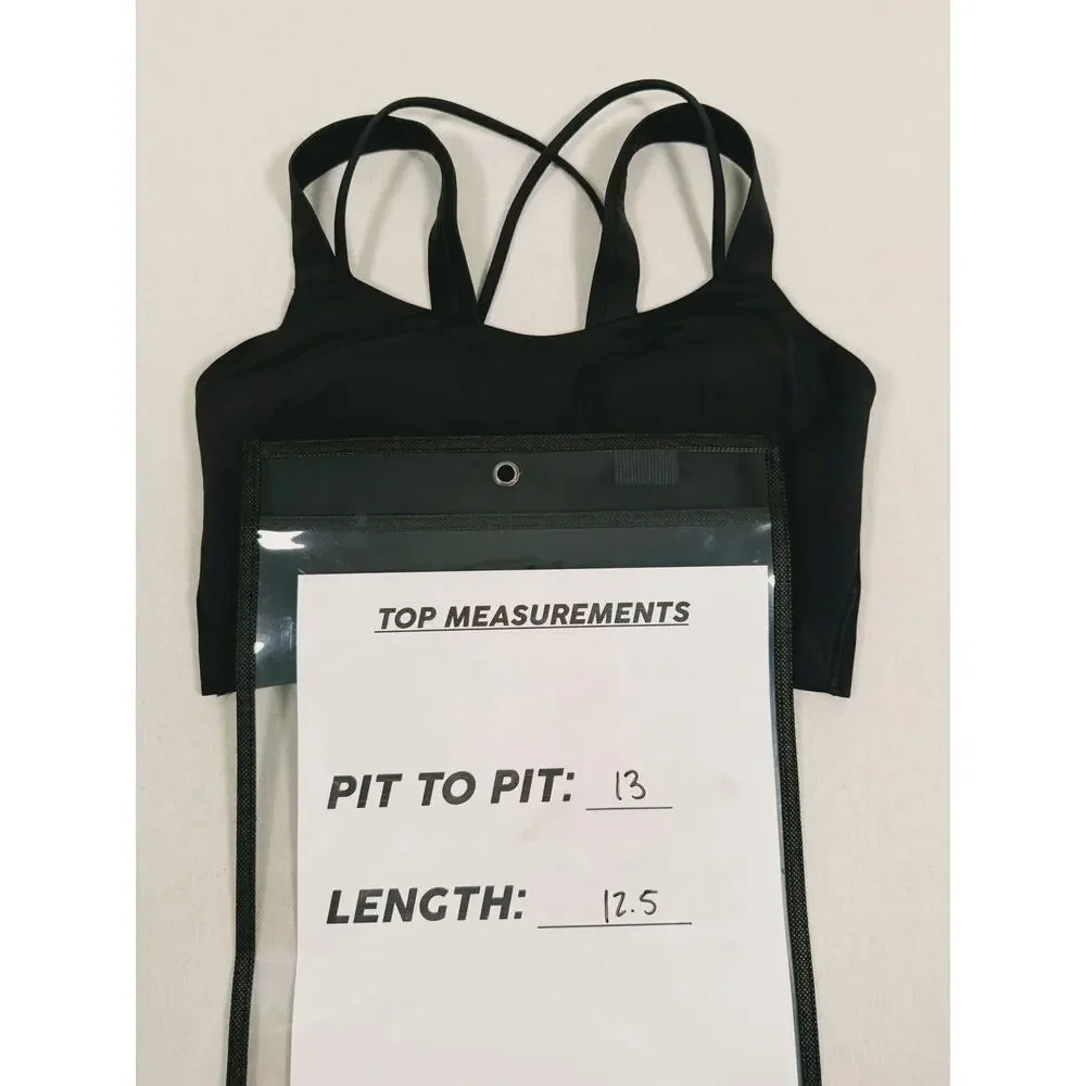 Lululemon Like a Cloud Longline Sports Bra Size 6 Black D/DD Yoga Pilates Gym